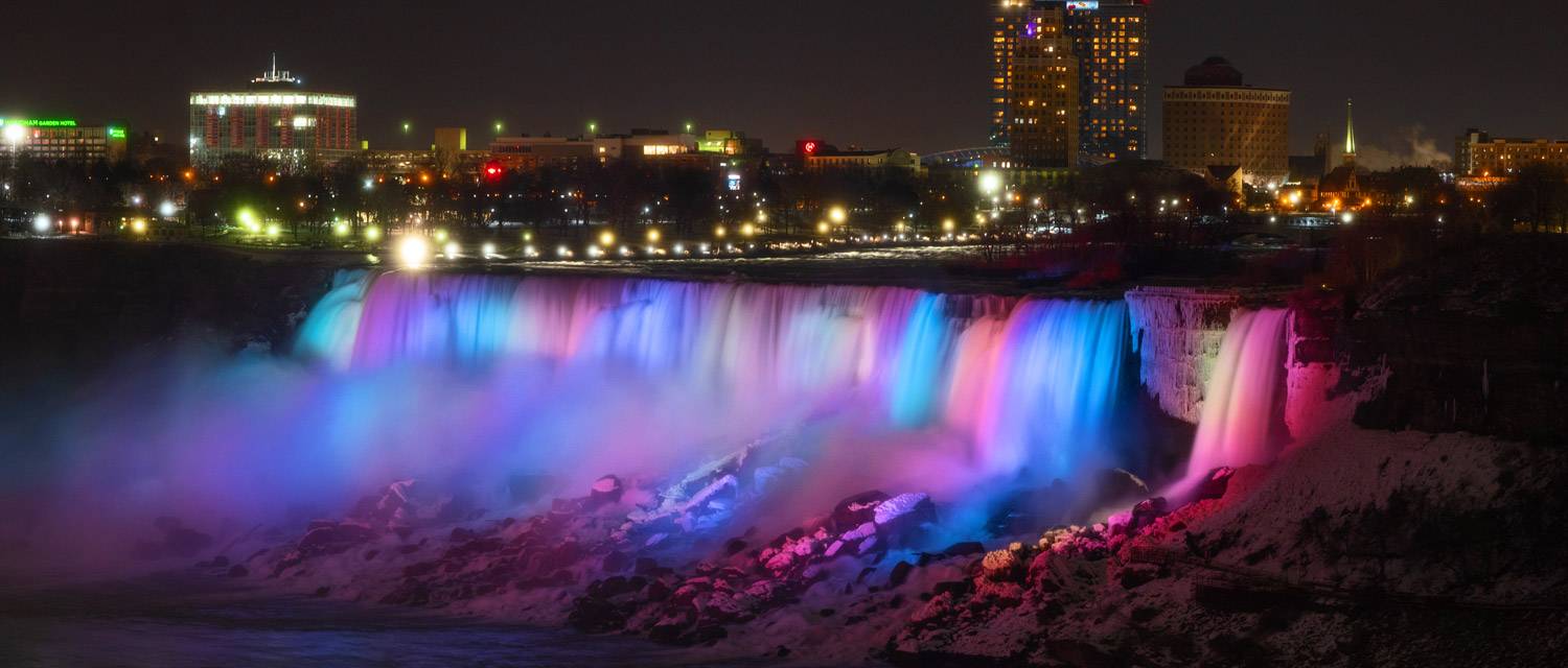 Illuminated Niagara Falls