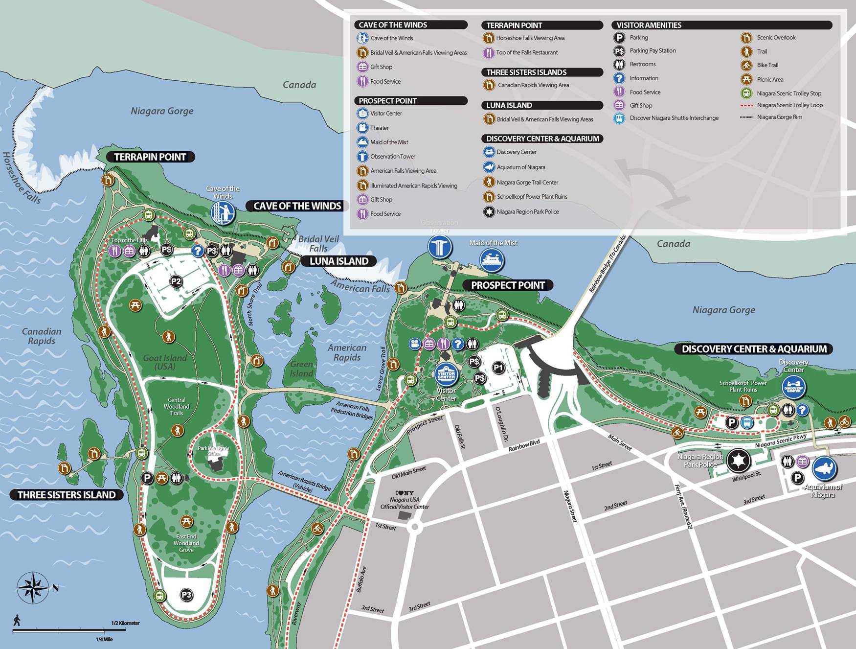 Niagara Falls Parking | Niagara Falls State Park Parking