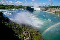 An overhead view of Niagara Falls